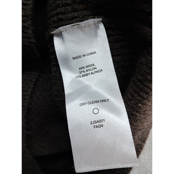 Quince Dark Brown Women's Cardigan Sweater - Picture 6 of 8